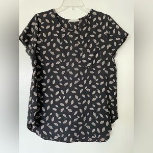Feather patterned Le Lis blouse